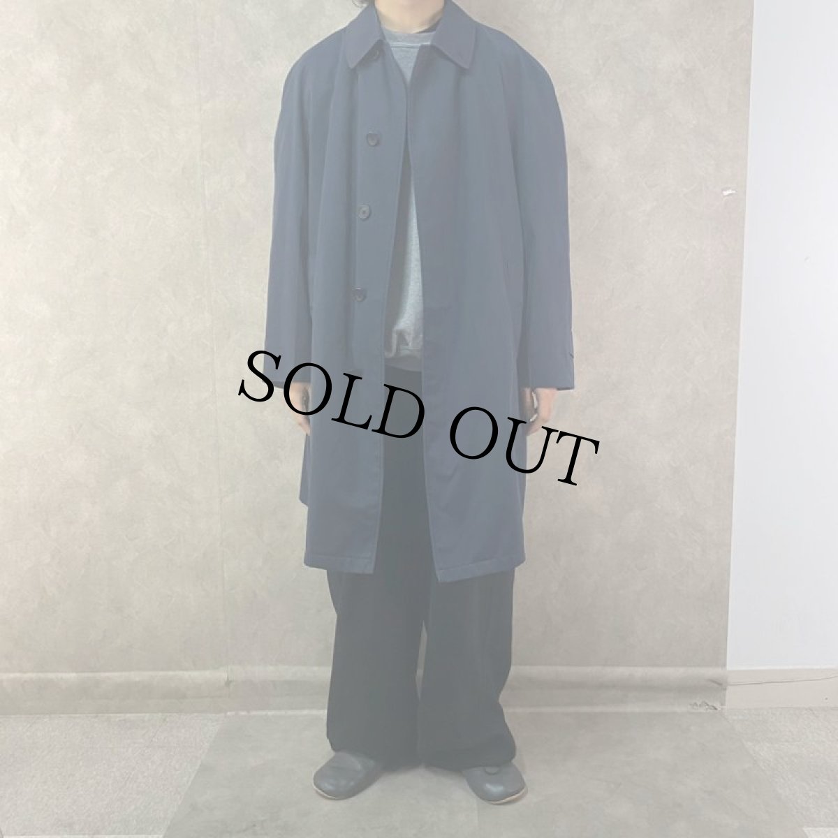 画像2: 80〜90's Burberrys ENGLAND製 ステンカラーコート (2)