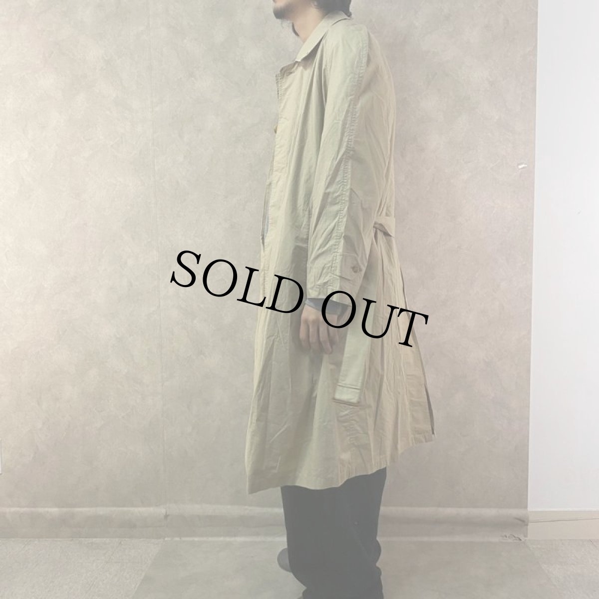 画像5: 80〜90's Burberrys ENGLAND製 タイプライタークロス ステンカラーコート (5)