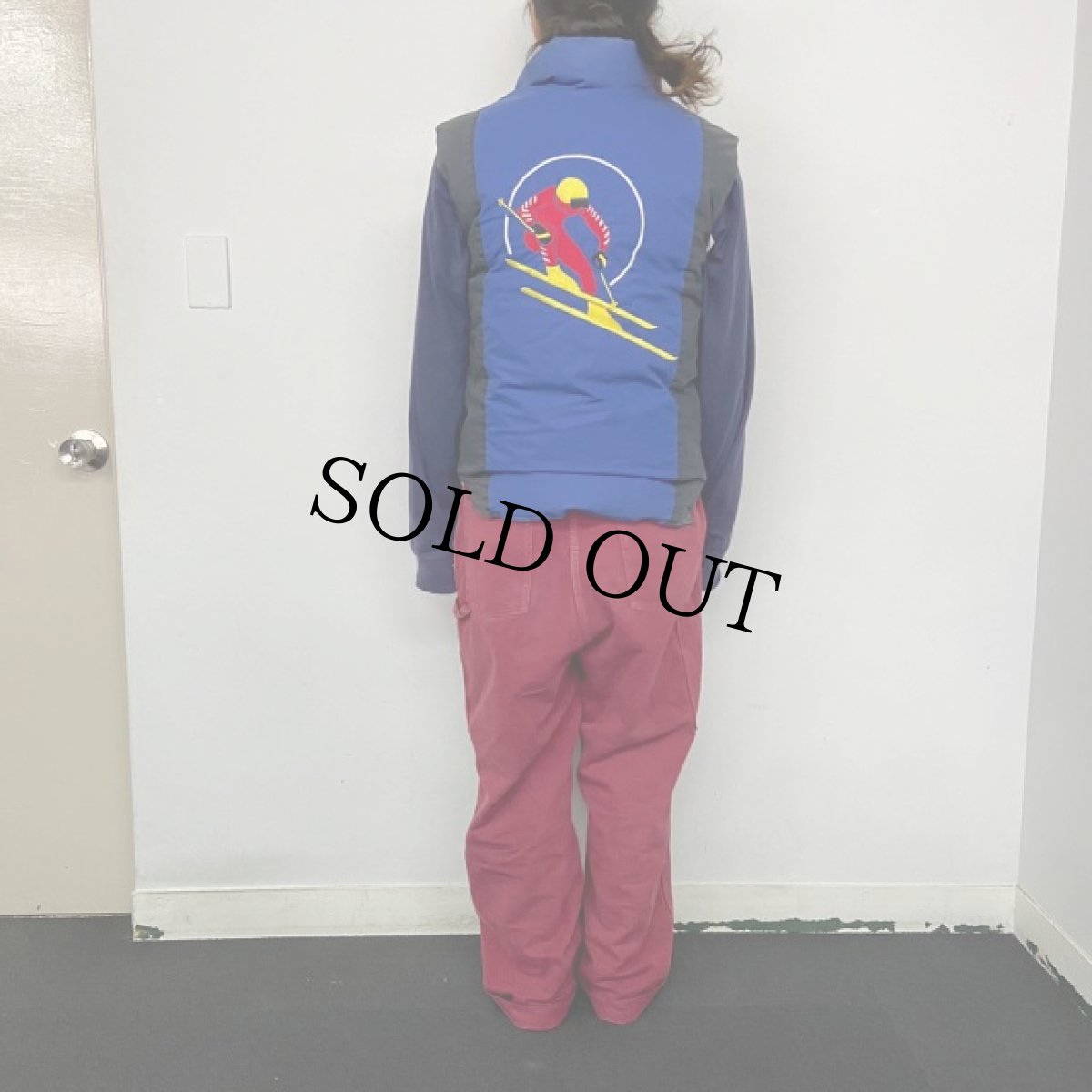 画像5: 90's POLO Ralph Lauren "クッキーパッチ＆サイクルスキー" コットンダウンベスト M (5)