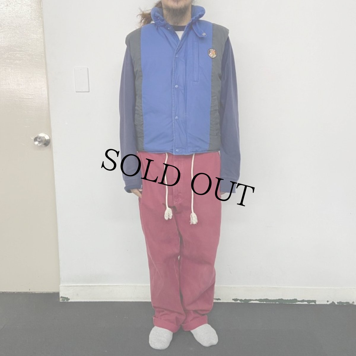 画像3: 90's POLO Ralph Lauren "クッキーパッチ＆サイクルスキー" コットンダウンベスト M (3)