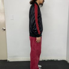 画像3: 80's adidas ATP USA製 トラックジャケット 黒×赤 L (3)