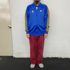 画像2: 70〜80's adidas USA製 "UCLA BRUINS" トラックジャケット 青×黄 XL (2)