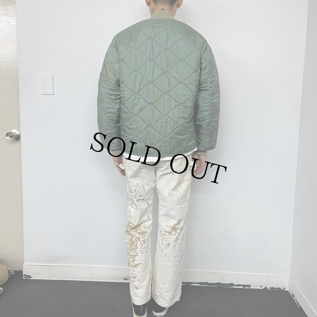 画像4: 70's U.S.AF CWU-9/P キルティングナイロンジャケット (前期Type) MEDIUM (4)