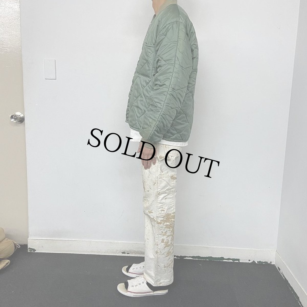 画像3: 70's U.S.AF CWU-9/P キルティングナイロンジャケット (前期Type) MEDIUM (3)