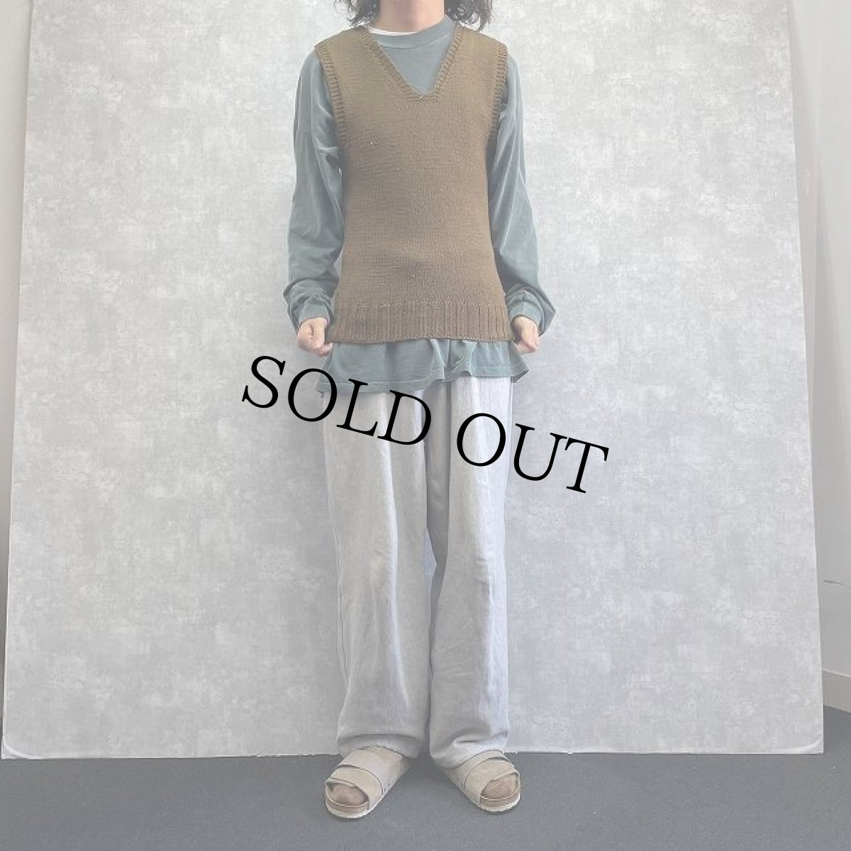 画像2: 40's AMERICAN RED CROSS ウールニットベスト (2)