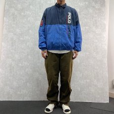 画像2: 90's POLO SPORT Ralph Lauren ロゴプリントコットンスイングトップ L (2)