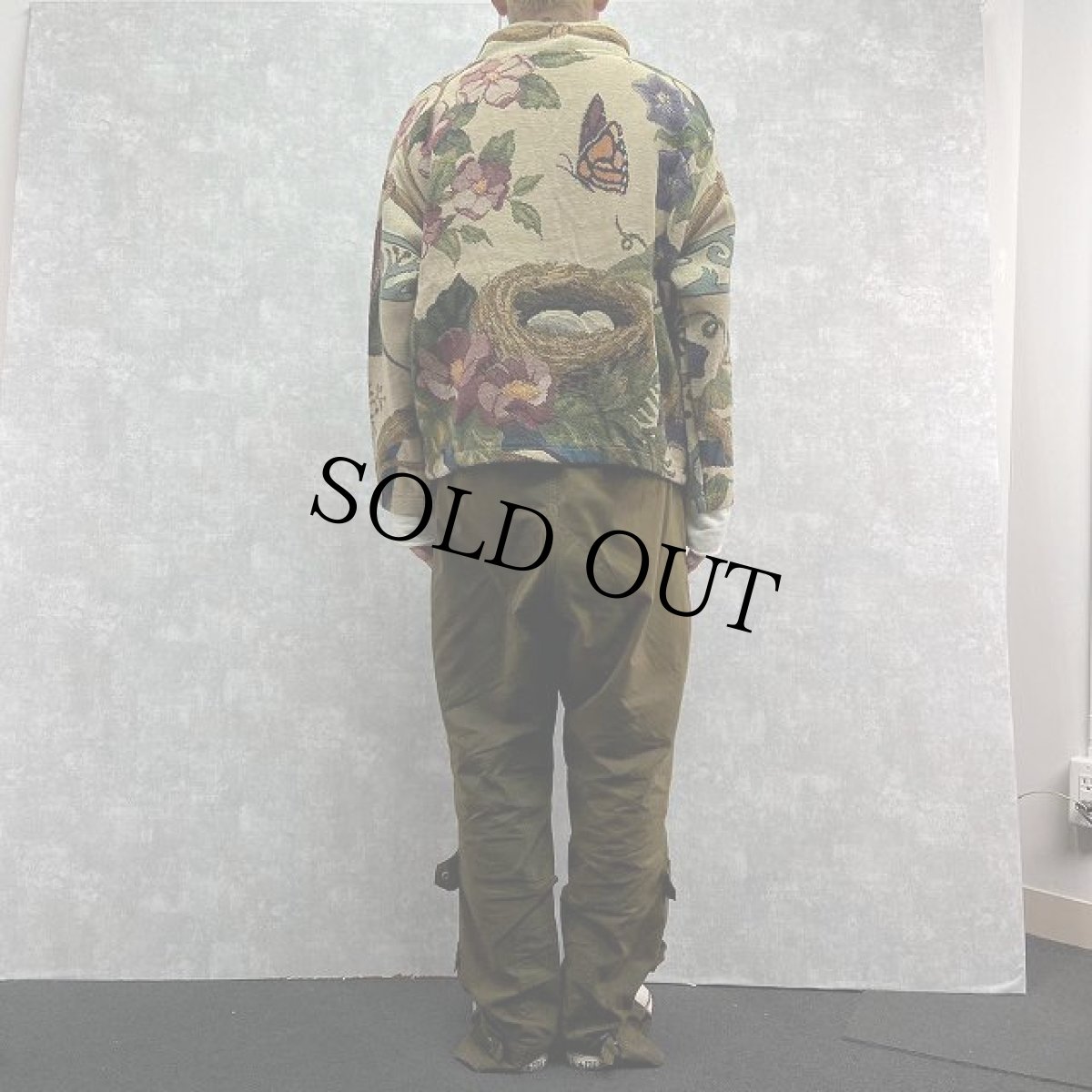 画像4: SUGAR STREET WEAVERS USA製 花×鳥柄 ゴブラン織りコットンジャケット (4)