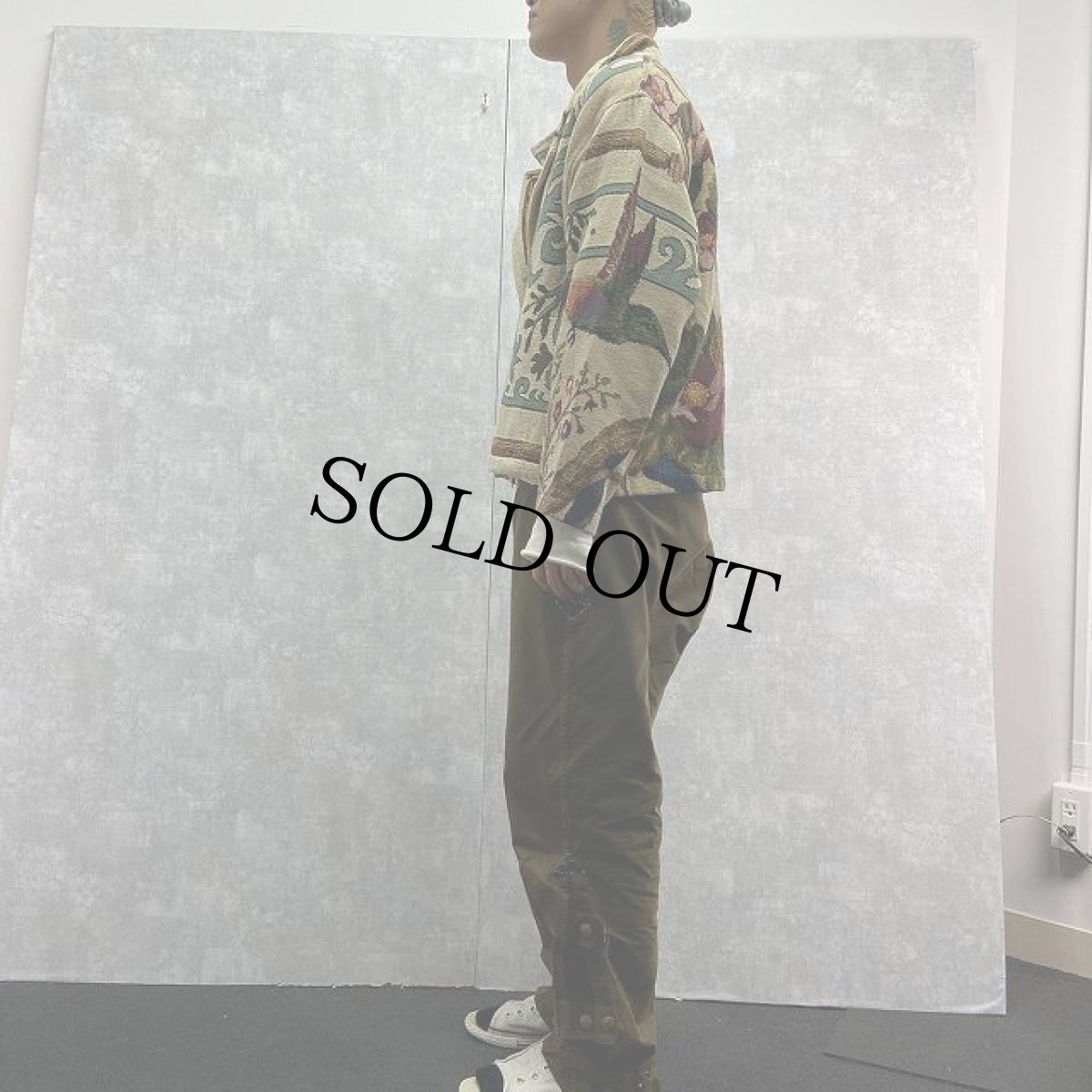 画像3: SUGAR STREET WEAVERS USA製 花×鳥柄 ゴブラン織りコットンジャケット (3)