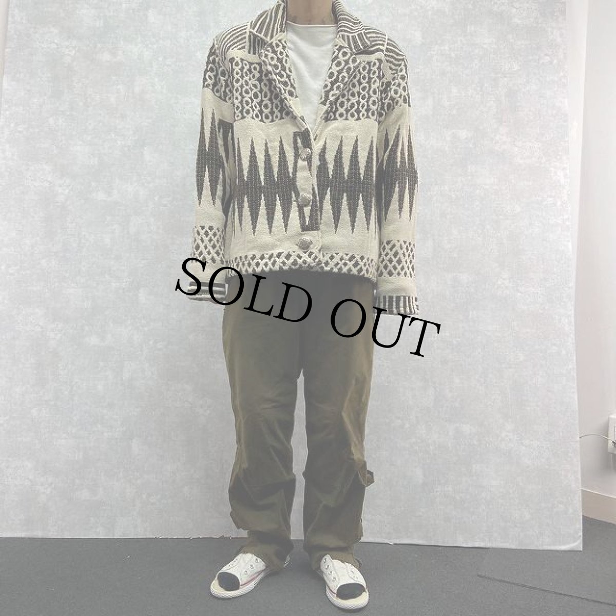 画像2: 90's Painted Pony USA製 総柄ゴブラン織りコットンジャケット M (2)