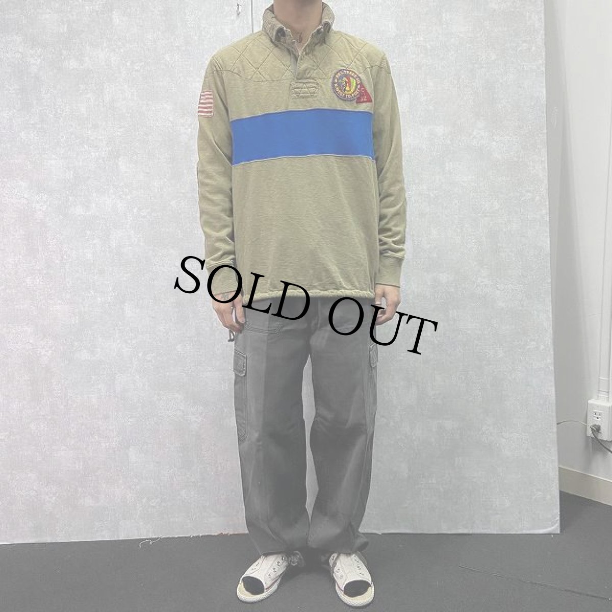 画像2: POLO Ralph Lauren "インディアンヘッド×R32" ラガーシャツ L (2)