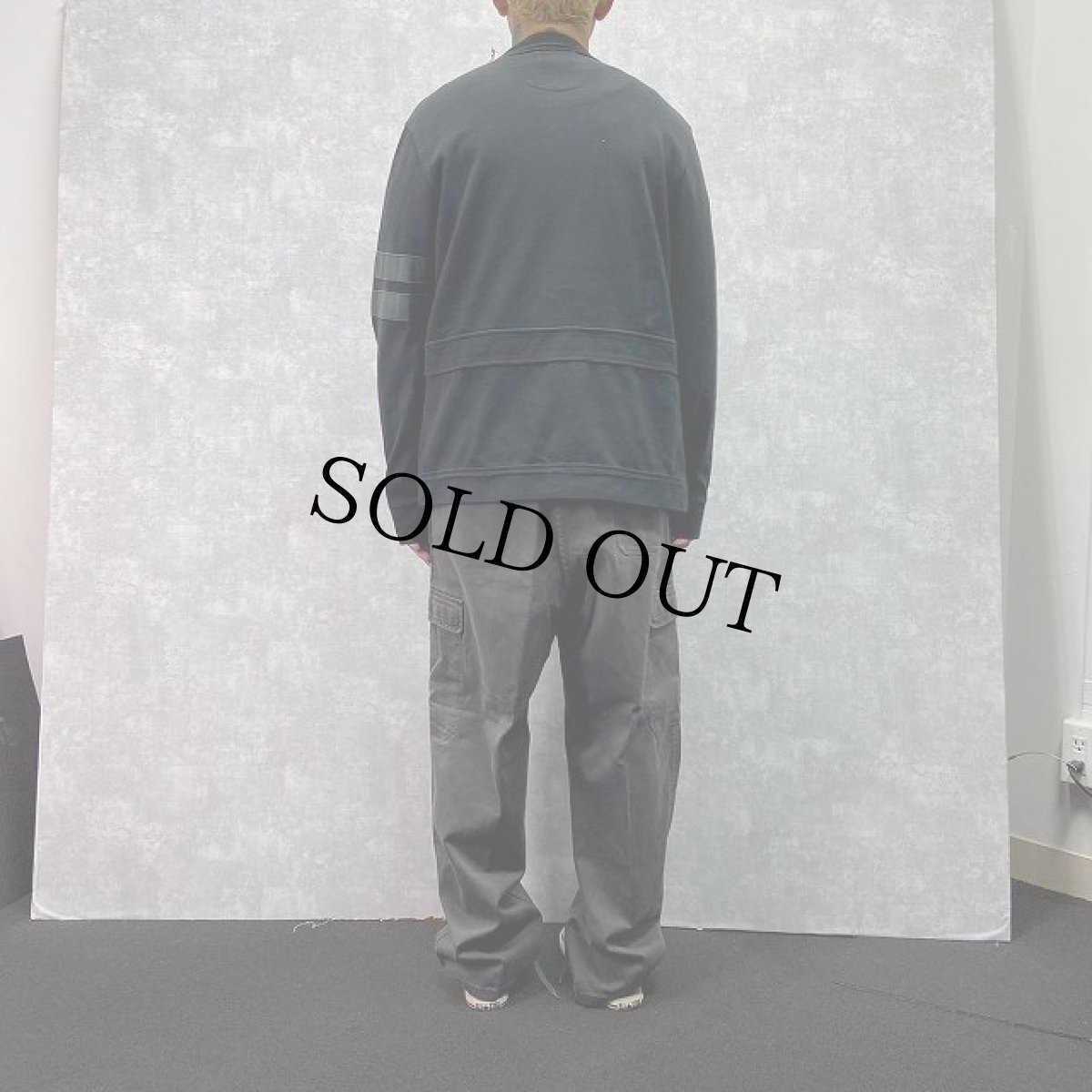 画像4: POLO Ralph Lauren "RLPC 1934" レザーライン スウェットカーディガン BLACK M (4)