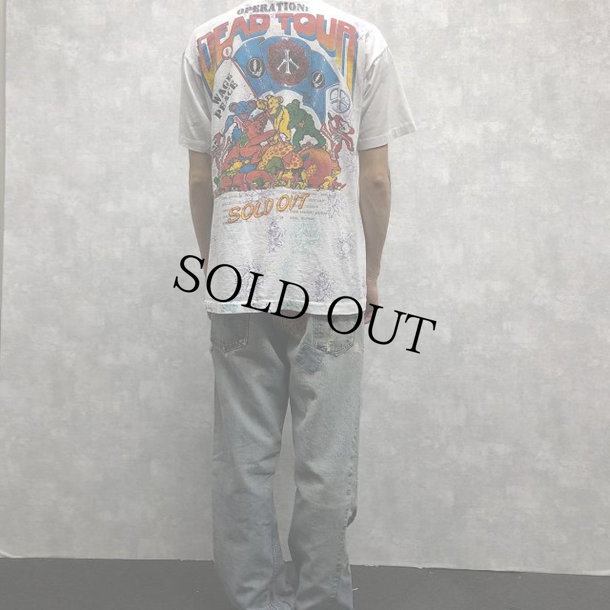 画像5: 90's GRATEFUL DEAD USA製 "DEAD TOUR 91" ツアー手刷りプリントTシャツ XL (5)
