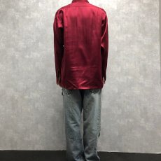 画像4: 50〜60's 龍刺繍ハーフジップスカシャツ L (4)