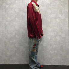 画像3: 50〜60's 龍刺繍ハーフジップスカシャツ L (3)