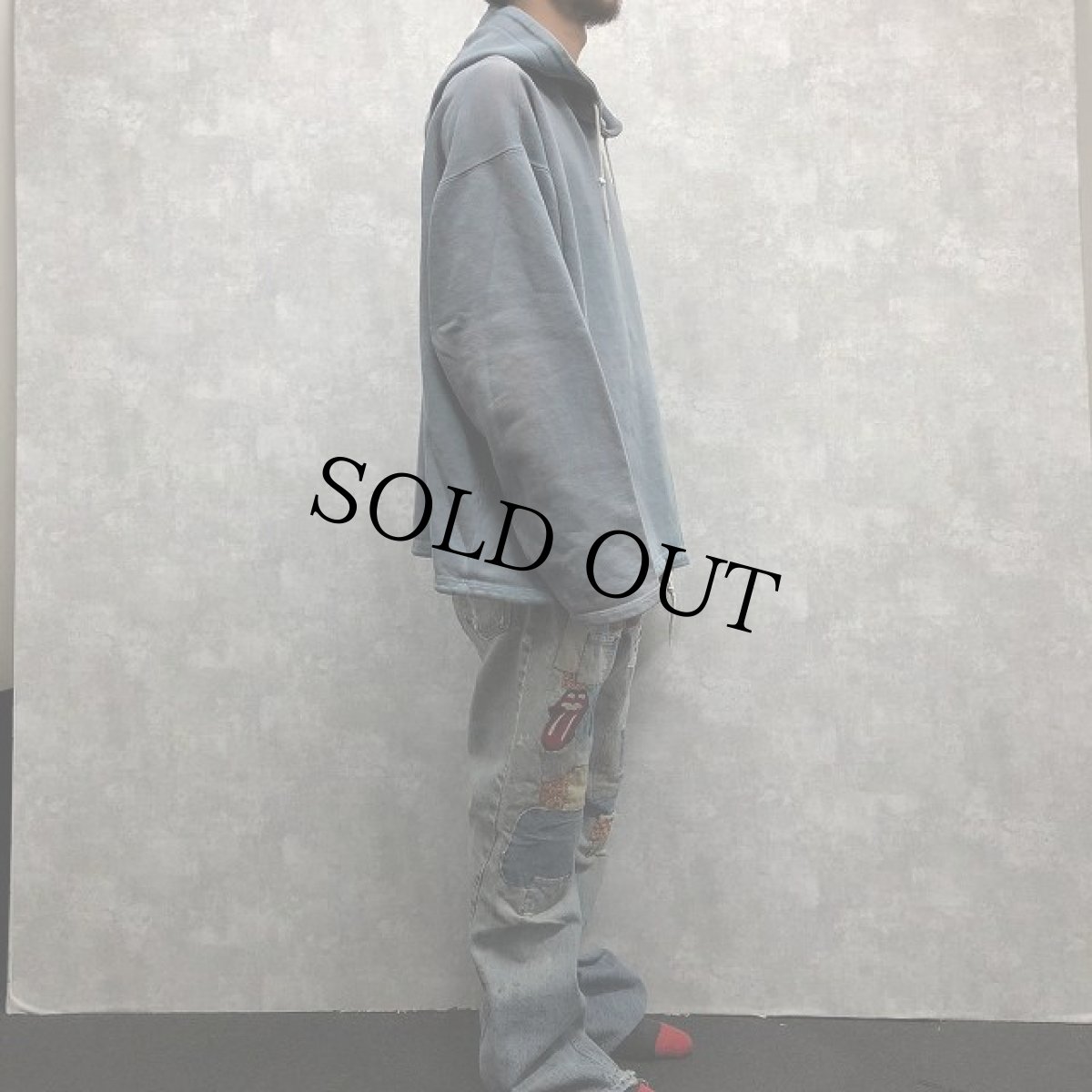 画像3: 90's STUSSY USA製 ロゴ刺繍スウェットフーディー XL (3)