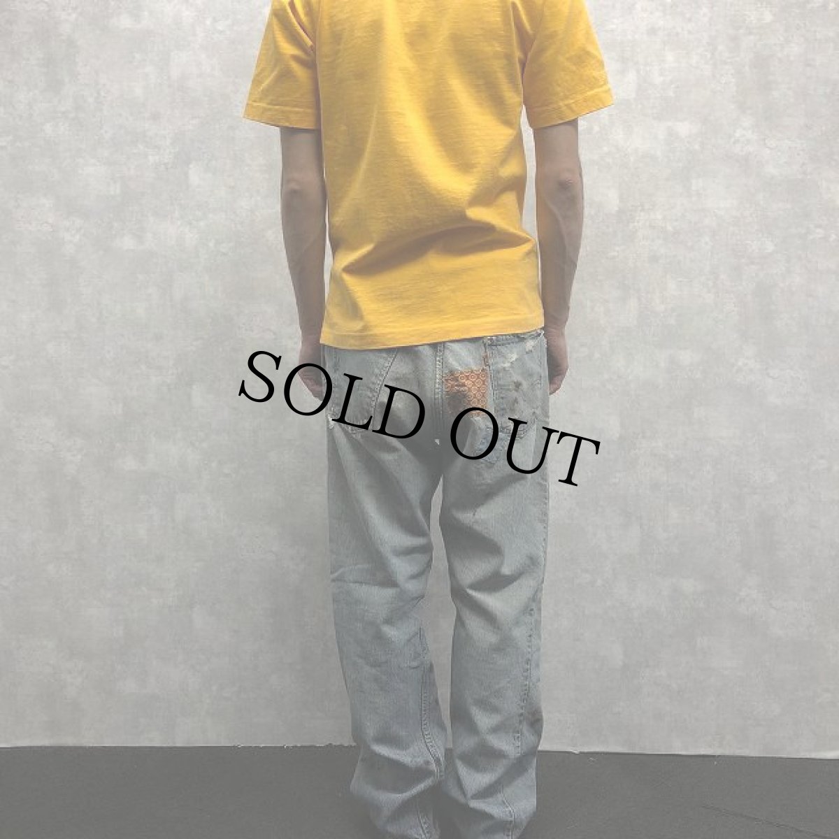 画像4: 80's Levi's パッチワークフレアデニムパンツ W34 (4)