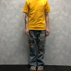 画像2: 80's Levi's パッチワークフレアデニムパンツ W34 (2)