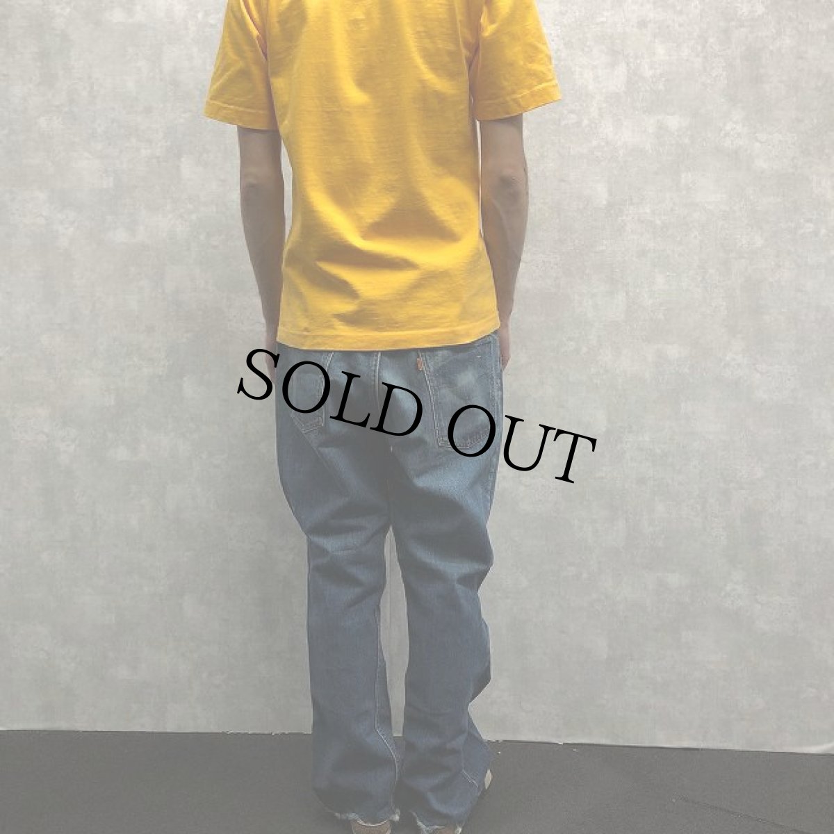 画像4: 60〜70's Levi's 646 BIGE リメイクフレアデニムパンツ W33 (4)