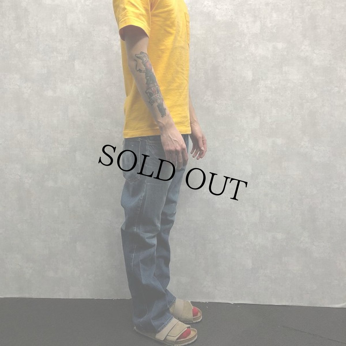 画像3: 60〜70's Levi's 646 BIGE リメイクフレアデニムパンツ W33 (3)