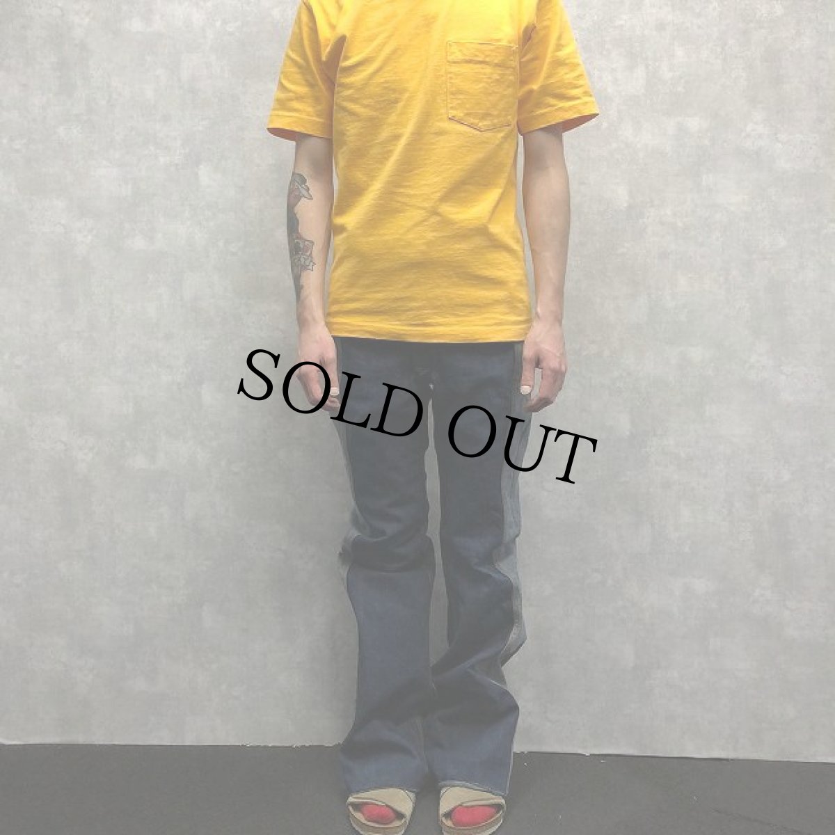 画像2: 70's Lee リバーシブル フレアデニム W32 (2)