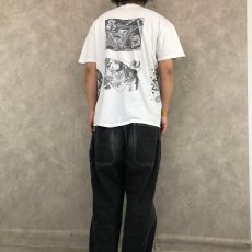 画像5: 80's M.C.Escher USA製 騙し絵アート マルチプリントTシャツ XL (5)