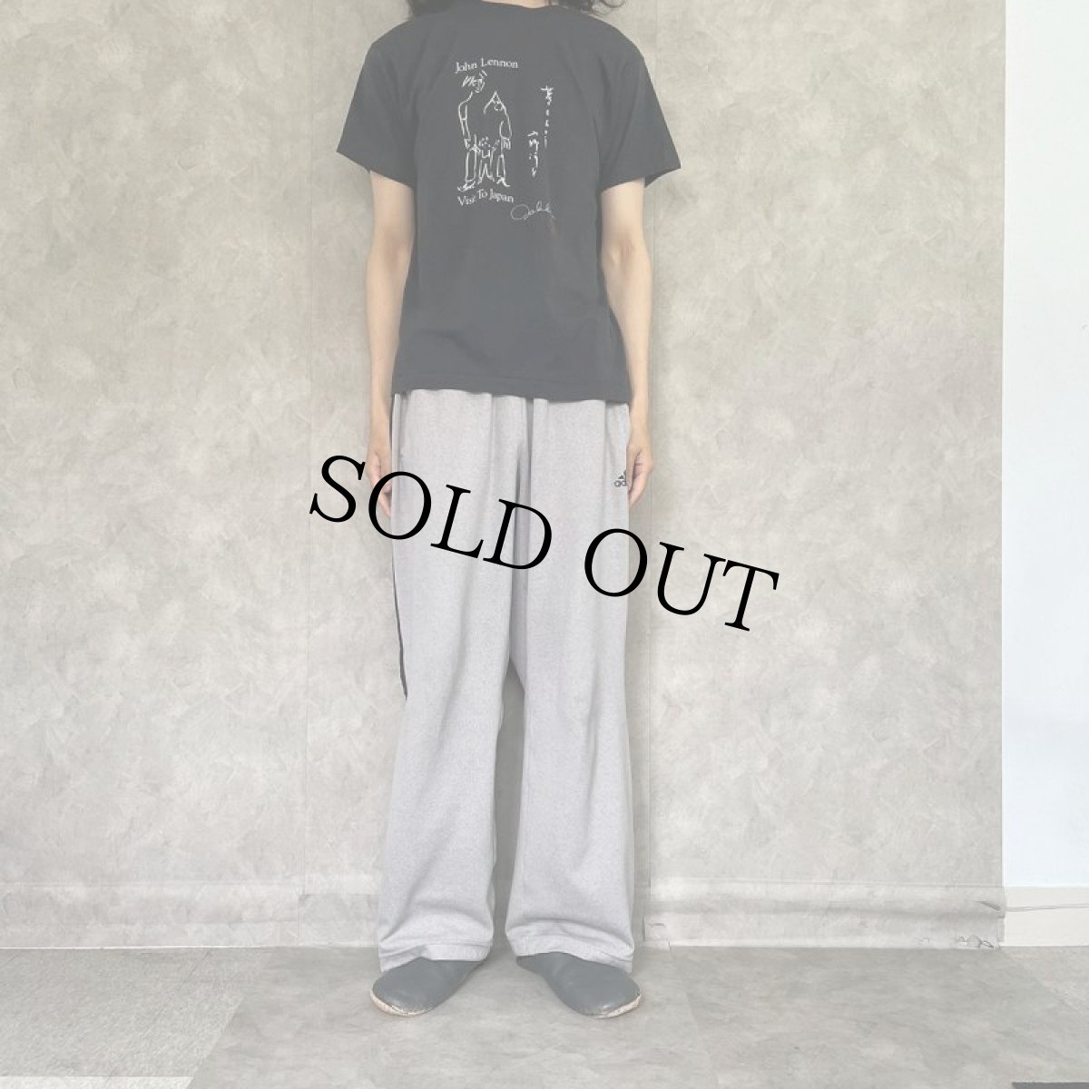 画像2: 80's JOHN LENNON & ONO YOKO USA製 "夢をもとう" ミュージシャンプリントTシャツ L (2)