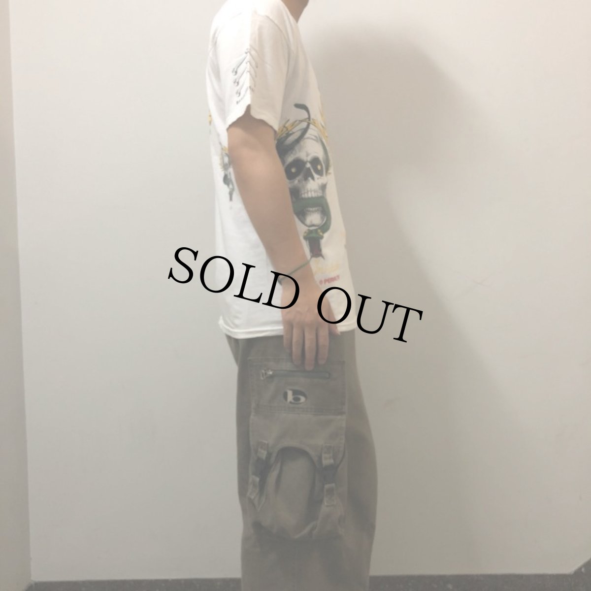 画像3: 2012 POWELL PERALTA "スカル×Caballero" 試し刷りプリントTシャツ M (3)