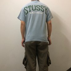 画像4: 80's STUSSY USA製 "BURLY THREADS" ロゴプリントTシャツ L (4)