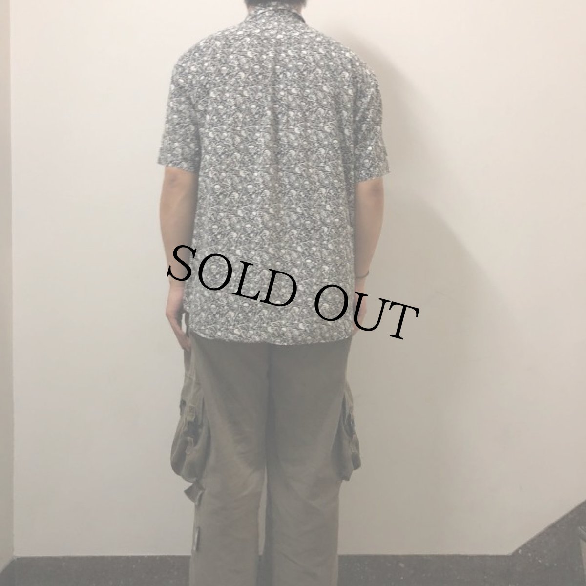 画像4: 90's STUSSY スカル柄 コットンシャツ (4)