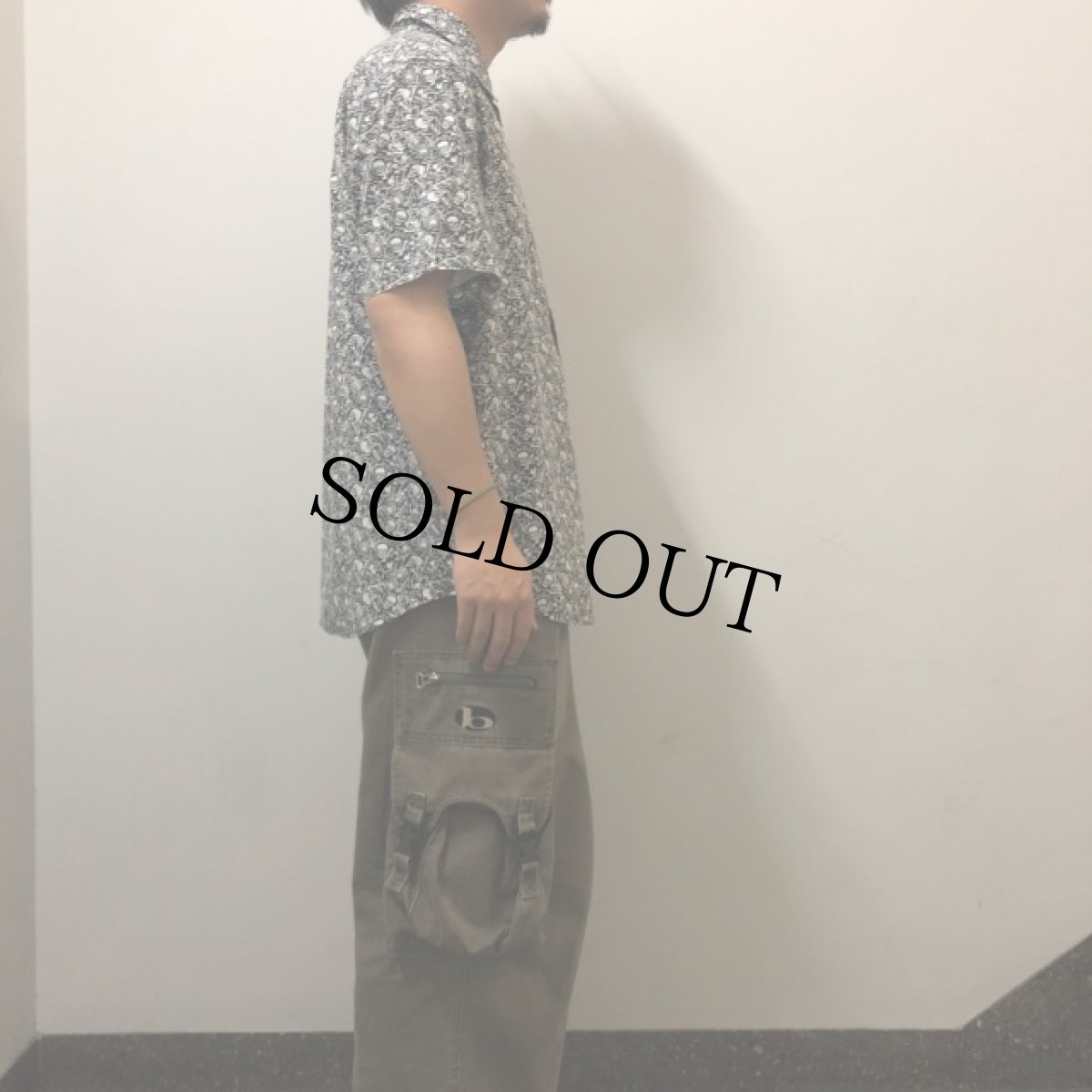 画像3: 90's STUSSY スカル柄 コットンシャツ (3)