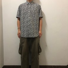 画像2: 90's STUSSY スカル柄 コットンシャツ (2)