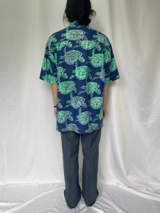 画像4: 【SALE】RUM REGGAE 亀柄 コットンシャツ XL (4)