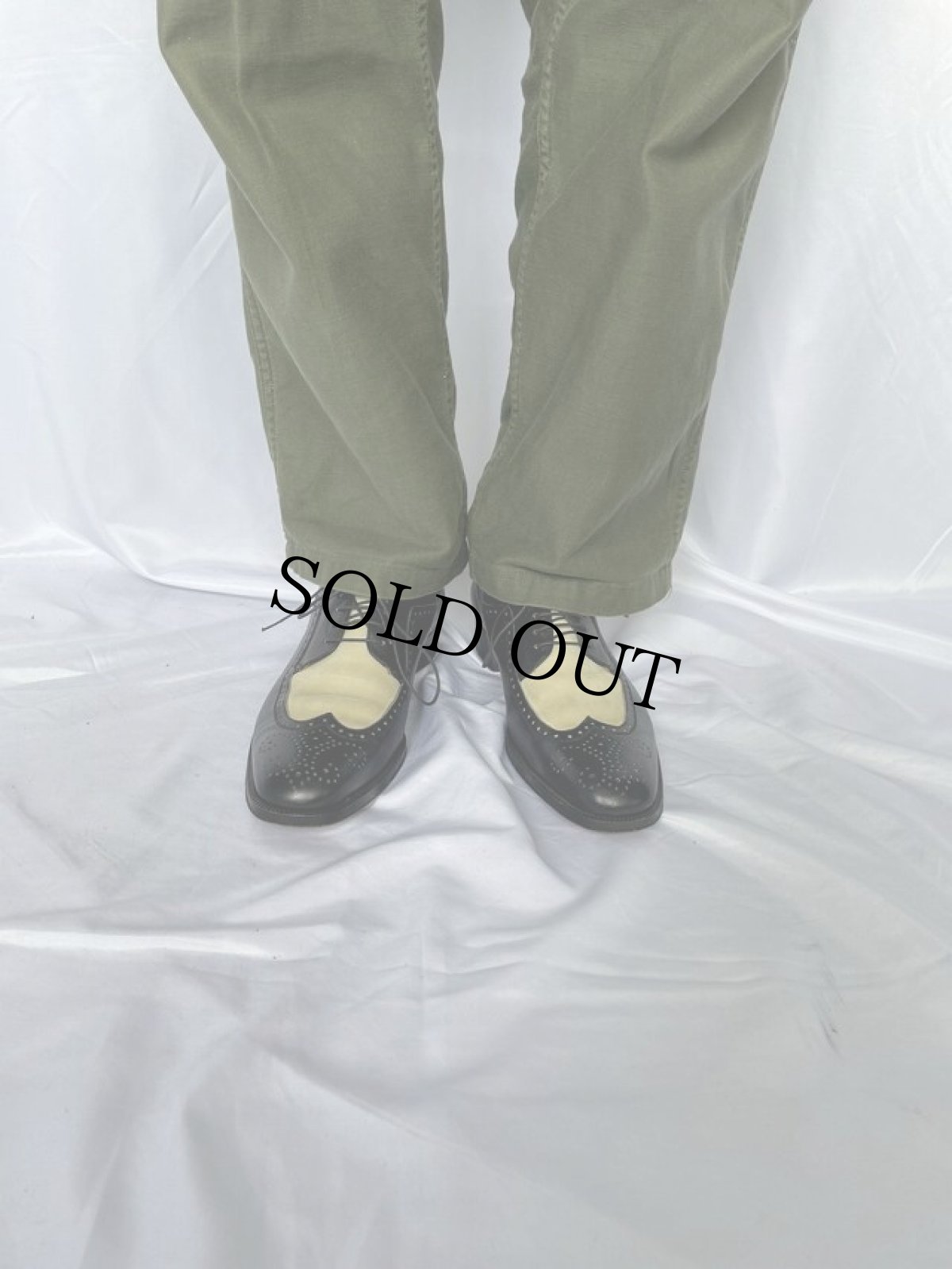 画像2: Salvatore Ferragamo ITALY製 ツートーン ウィングチップレザーシューズ 9 (2)