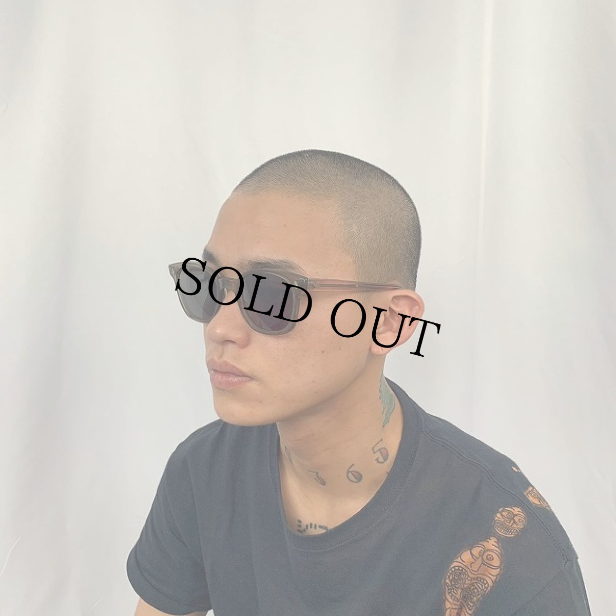 画像2: 60's AMERICAN OPTICAL  FLEXI FIT "AOヒンジ" クリアフレーム ウェリントン サングラス (2)