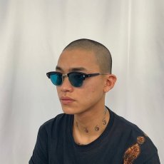 画像2: 60's AMERICAN OPTICAL "AOヒンジ×縄手テンプル" ブロウ サングラス (2)