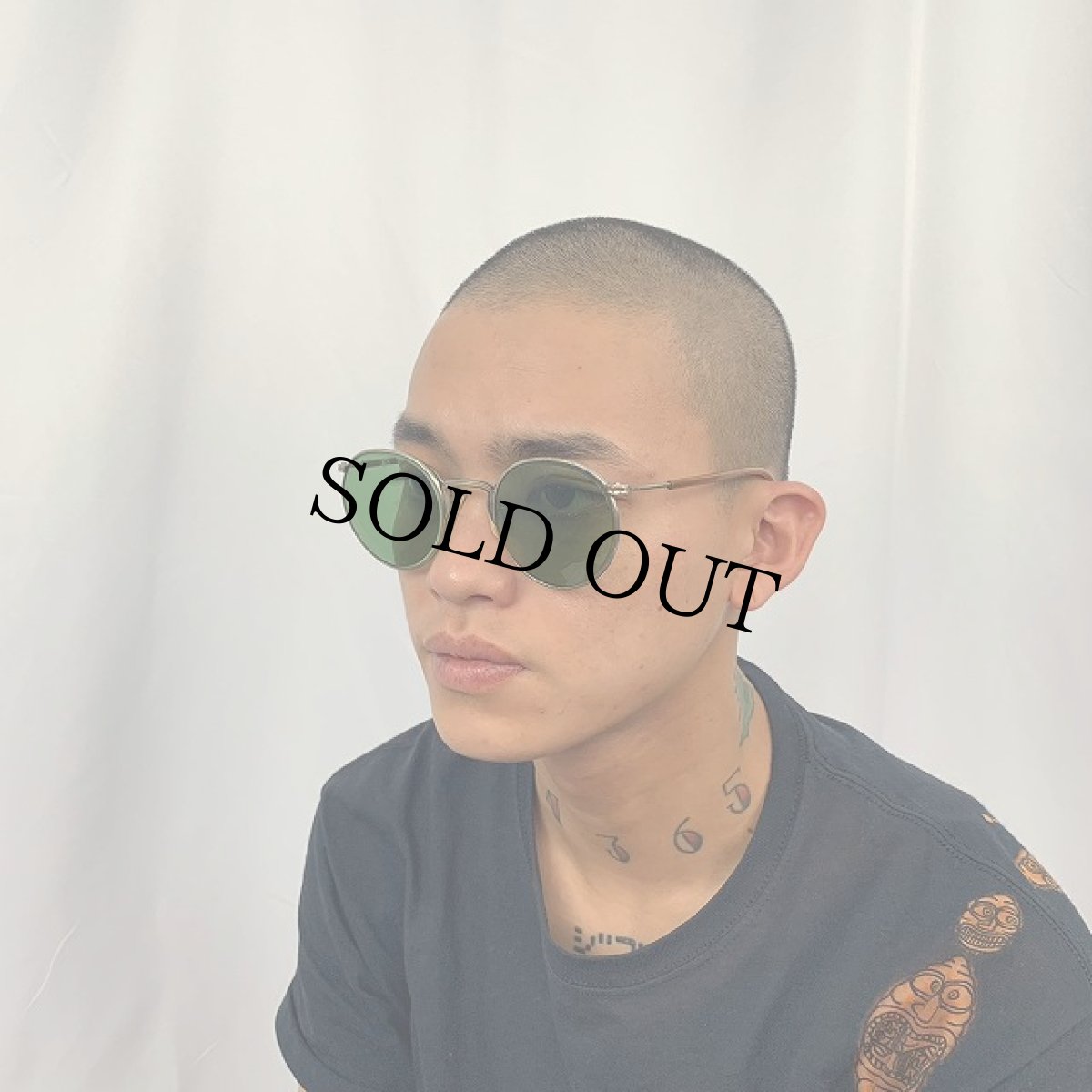 画像2: 50's "縄手テンプル" ラウンド サングラス (2)