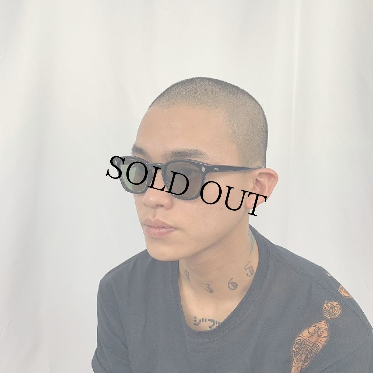 画像2: 50〜60's AMERICAN OPTICAL "AOヒンジ" ウェリントン サングラス (2)