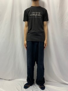 画像2: 80's USA製 カクテルプリントTシャツ L (2)