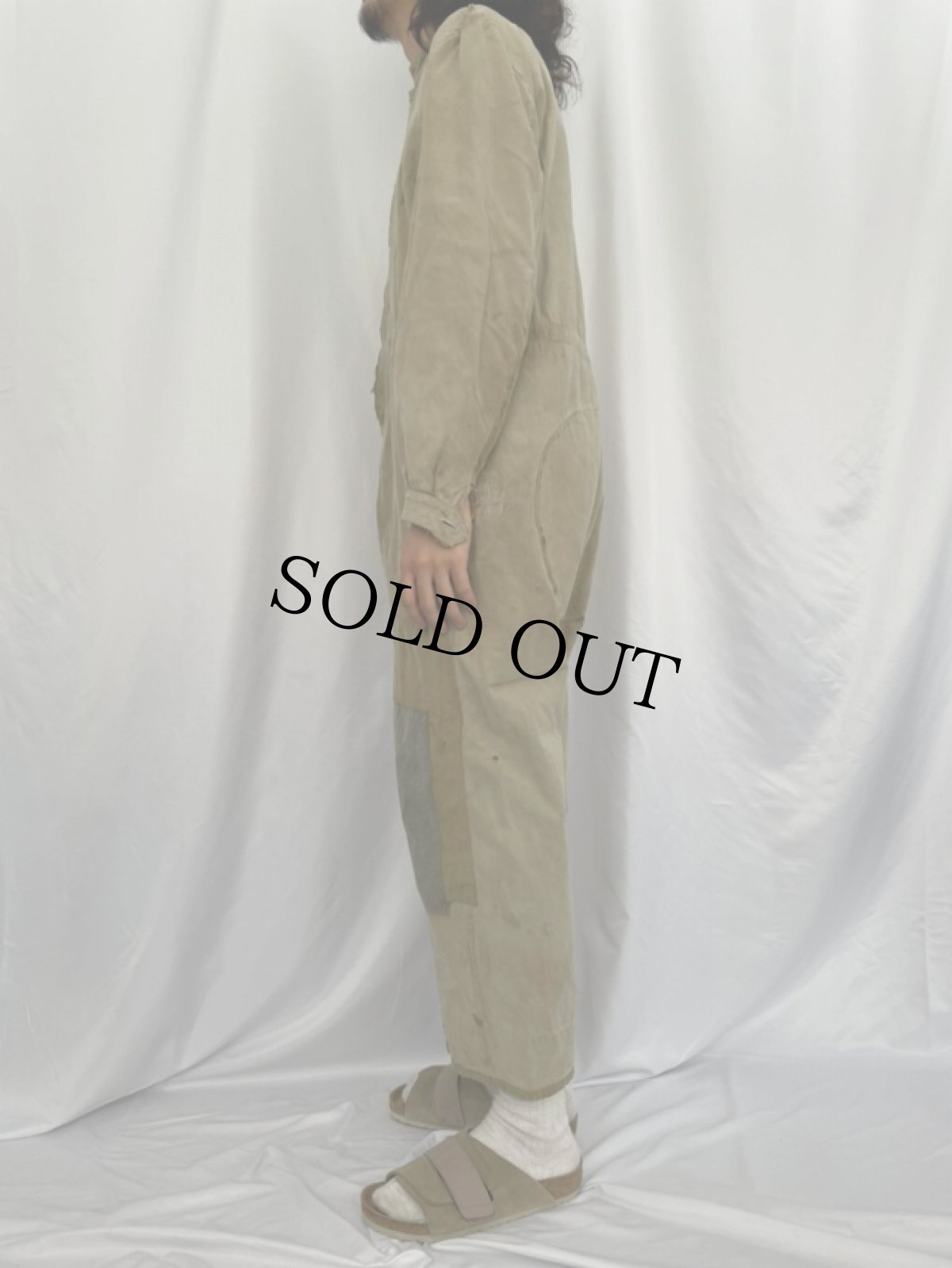 画像3: 40's ドイツ軍 Brown Twill メカニックジャンプスーツ (3)