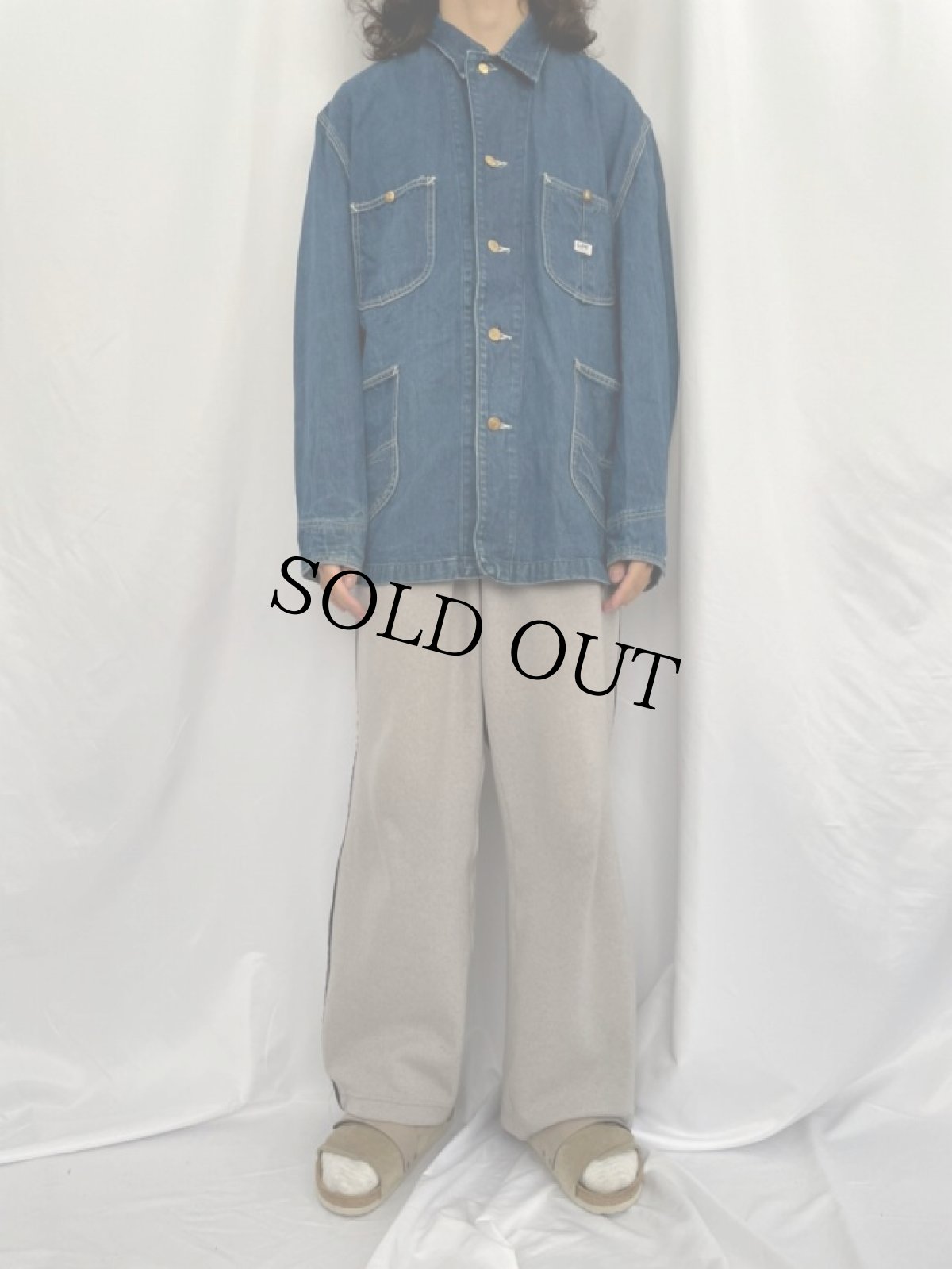 画像2: 70's Lee USA製 デニムカバーオール (2)