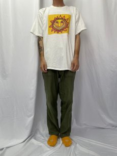 画像2: 90's Mariana Oppel 太陽 アートイラストプリントTシャツ XL (2)