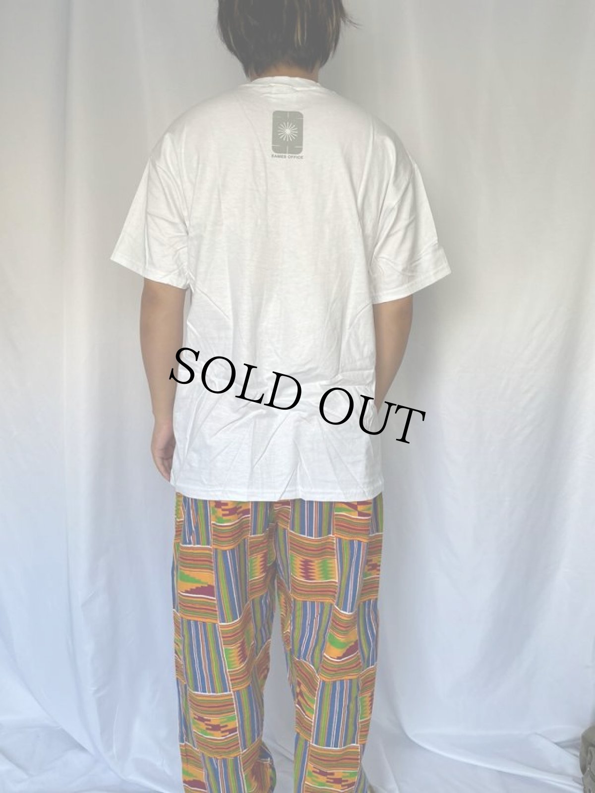 画像4: 90's Eames office "COMPUTER HOUSE OF CARDS" インテリア企業プリントTシャツ WHITE DEADSTOCK L (4)