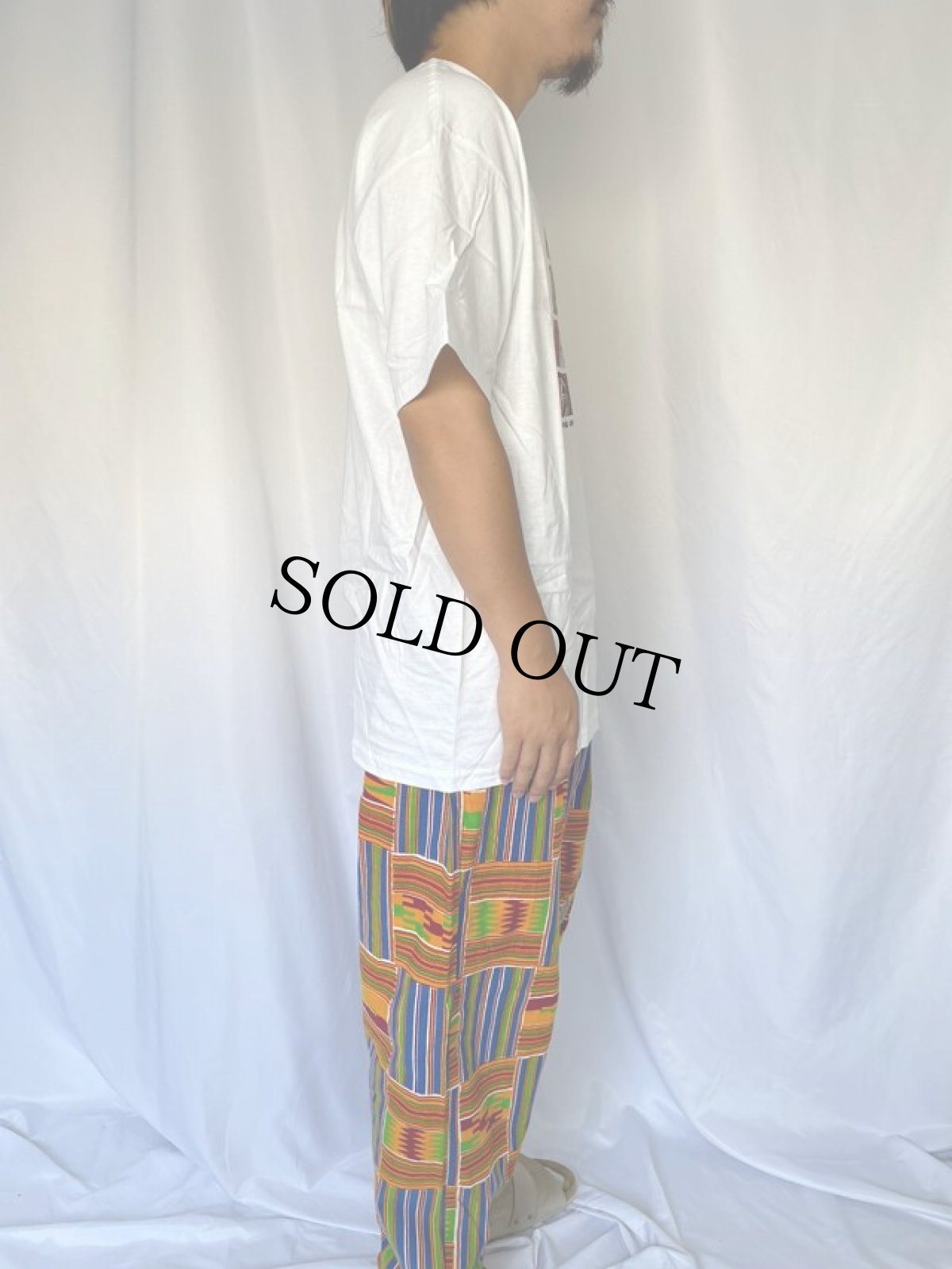 画像3: 90's Eames office "COMPUTER HOUSE OF CARDS" インテリア企業プリントTシャツ WHITE DEADSTOCK L (3)