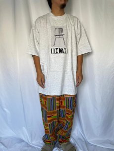 画像2: 90's Eames office "DCM" インテリア企業プリントTシャツ GRAY DEADSTOCK XXL (2)