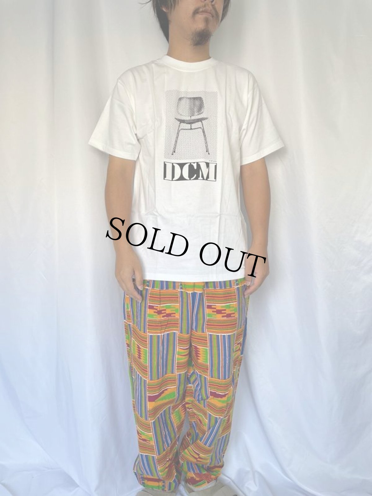 画像2: 90's Eames office "DCM" インテリア企業プリントTシャツ WHITE DEADSTOCK M (2)