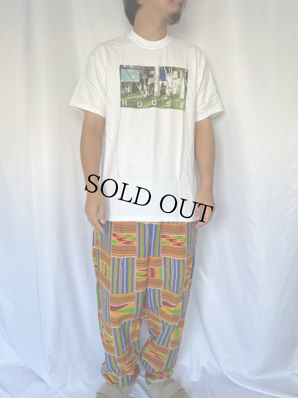 画像2: 90's Eames office "HOUSE" インテリア企業プリントTシャツ WHITE DEADSTOCK M (2)