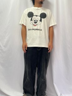 画像2: 90's DISNEY MICKEY MOUSE "CALIFORNIA" キャラクタープリントTシャツ XL (2)