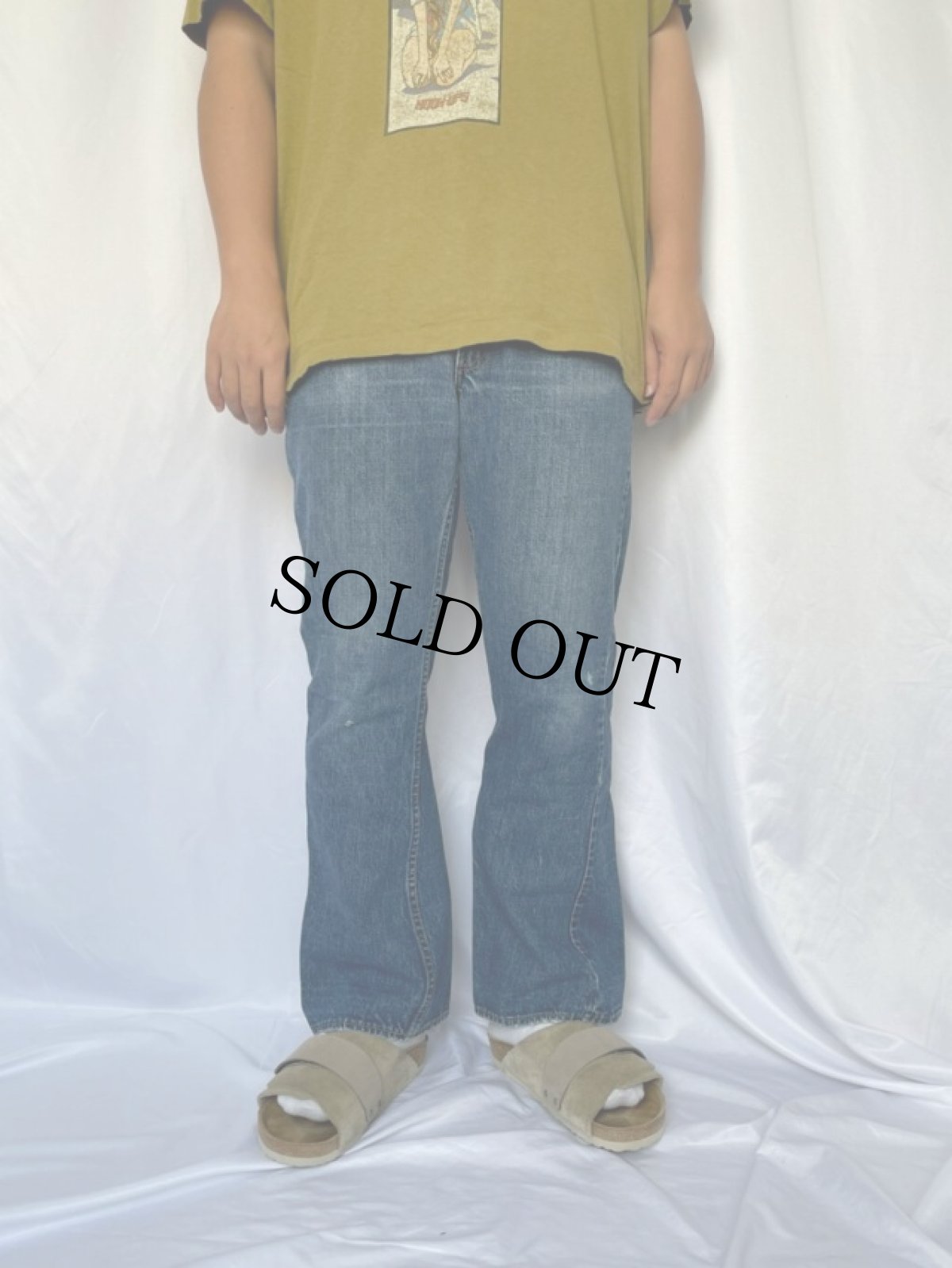 画像2: 70's〜80's Levi's 646 ベルボトムデニムパンツ W32 (2)