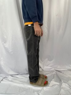 画像3: 2000's Levi's 501 USA製 ブラックデニムパンツ W31 (3)