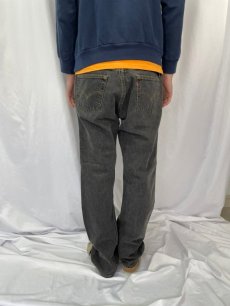 画像4: 2000's Levi's 501 USA製 ブラックデニムパンツ W31 (4)